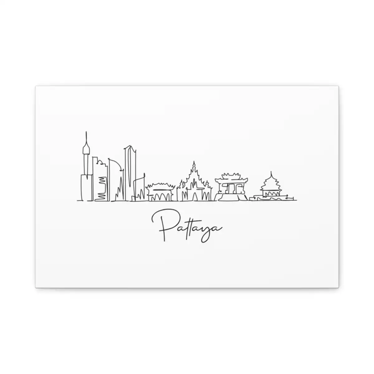 Pattaya Skyline Canvas Print