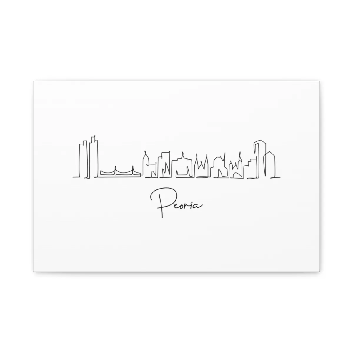 Peoria Skyline Canvas Print