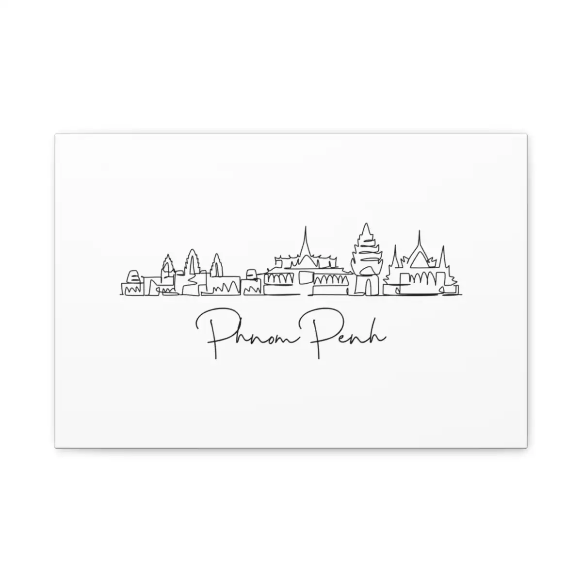 Phnom Penh Skyline Canvas Print