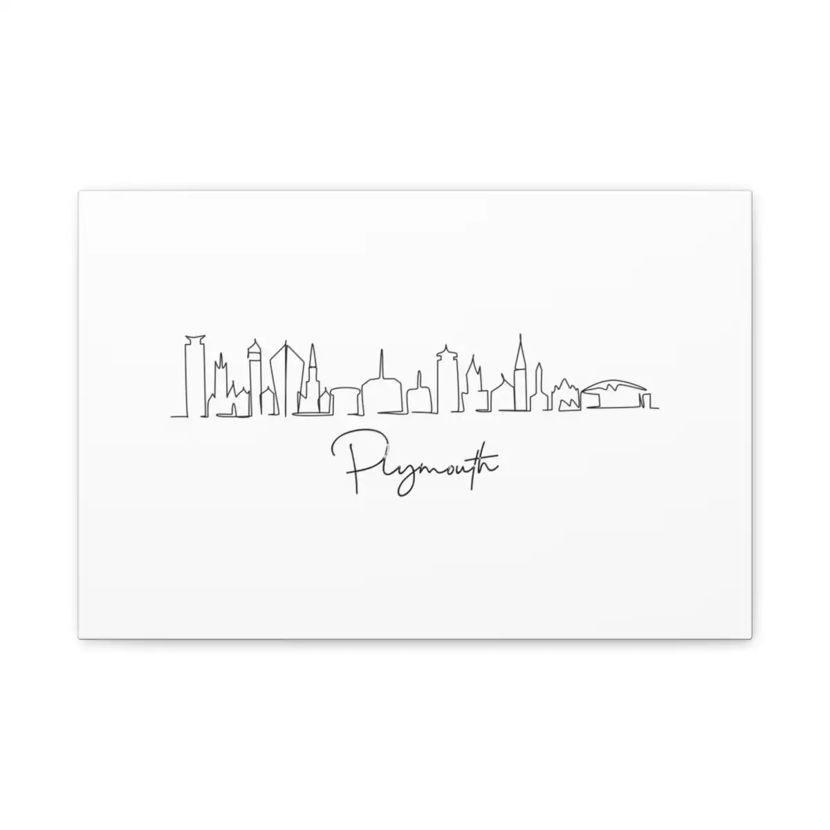 Plymouth Skyline Canvas Print