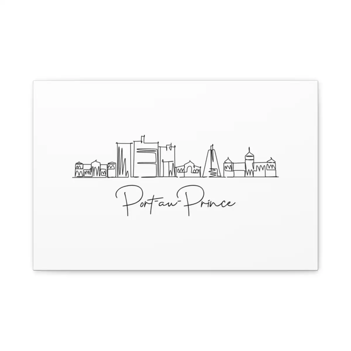 Port-au-Prince Skyline Canvas Print