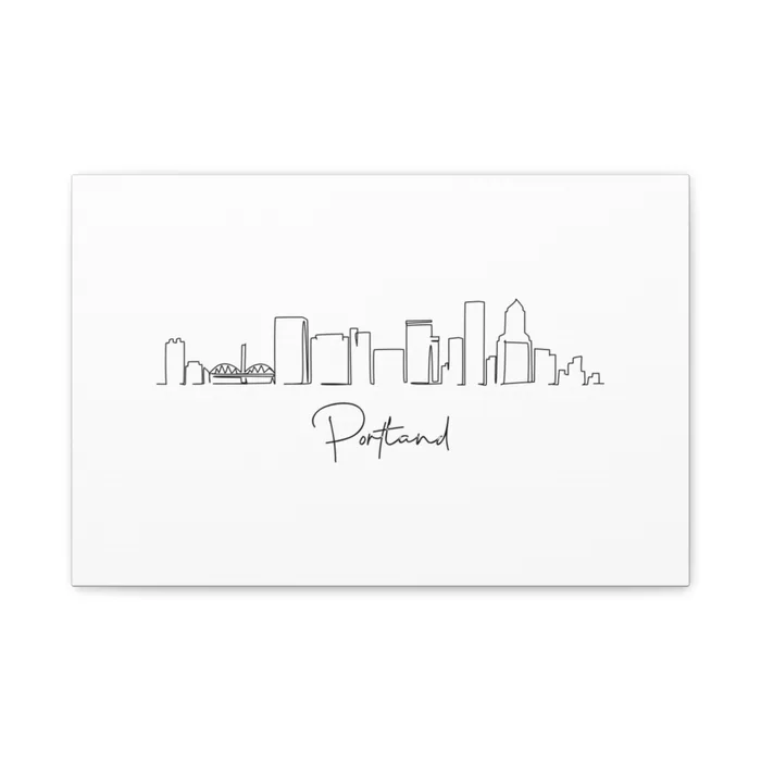Portland Skyline Canvas Print