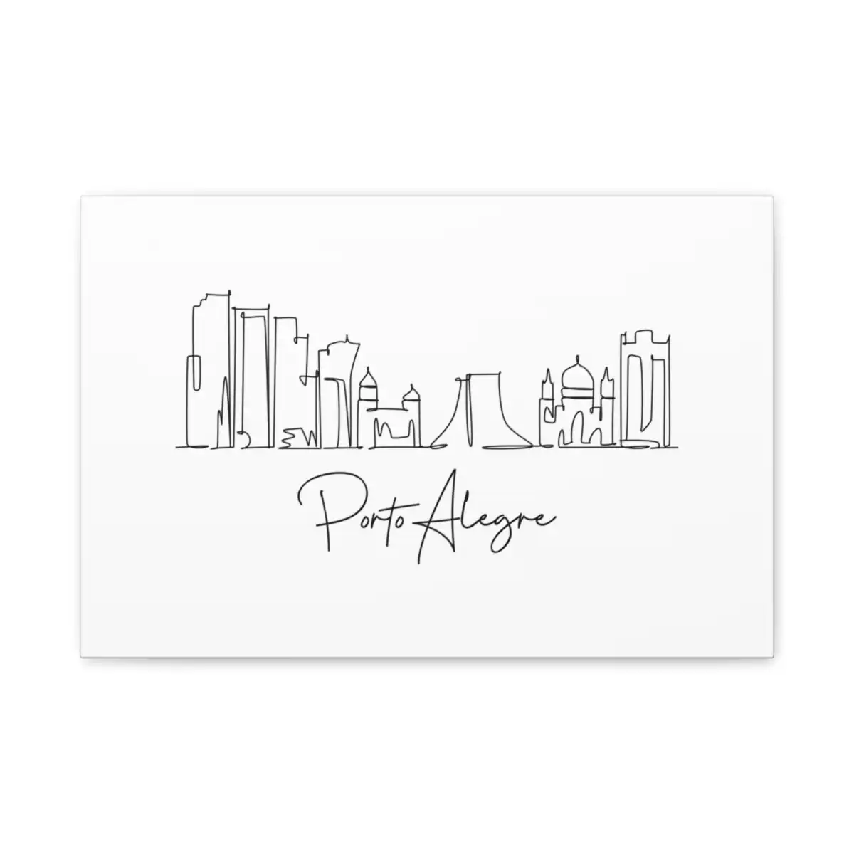 Porto Alegre Skyline Canvas Print