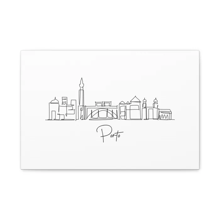 Porto Skyline Canvas Print
