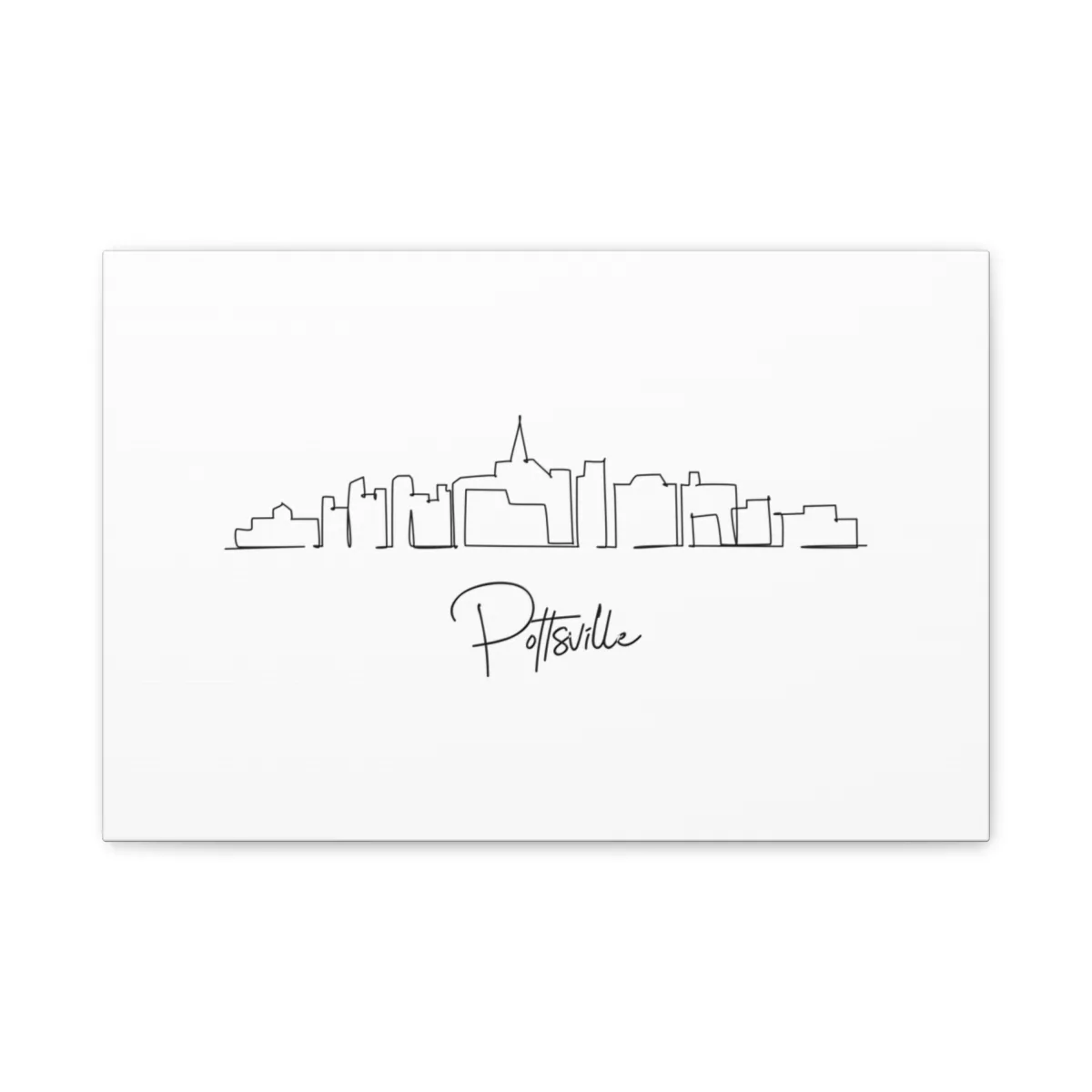 Pottsville Skyline Canvas Print