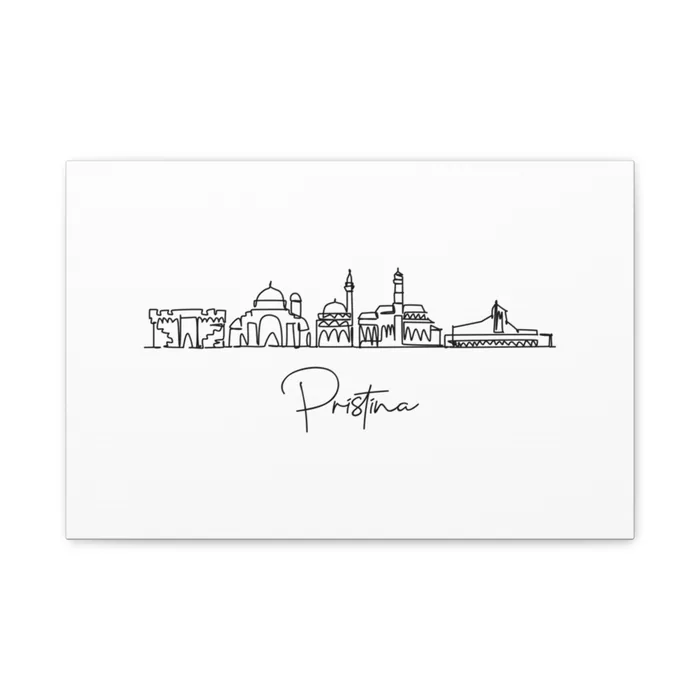 Pristina Skyline Canvas Print