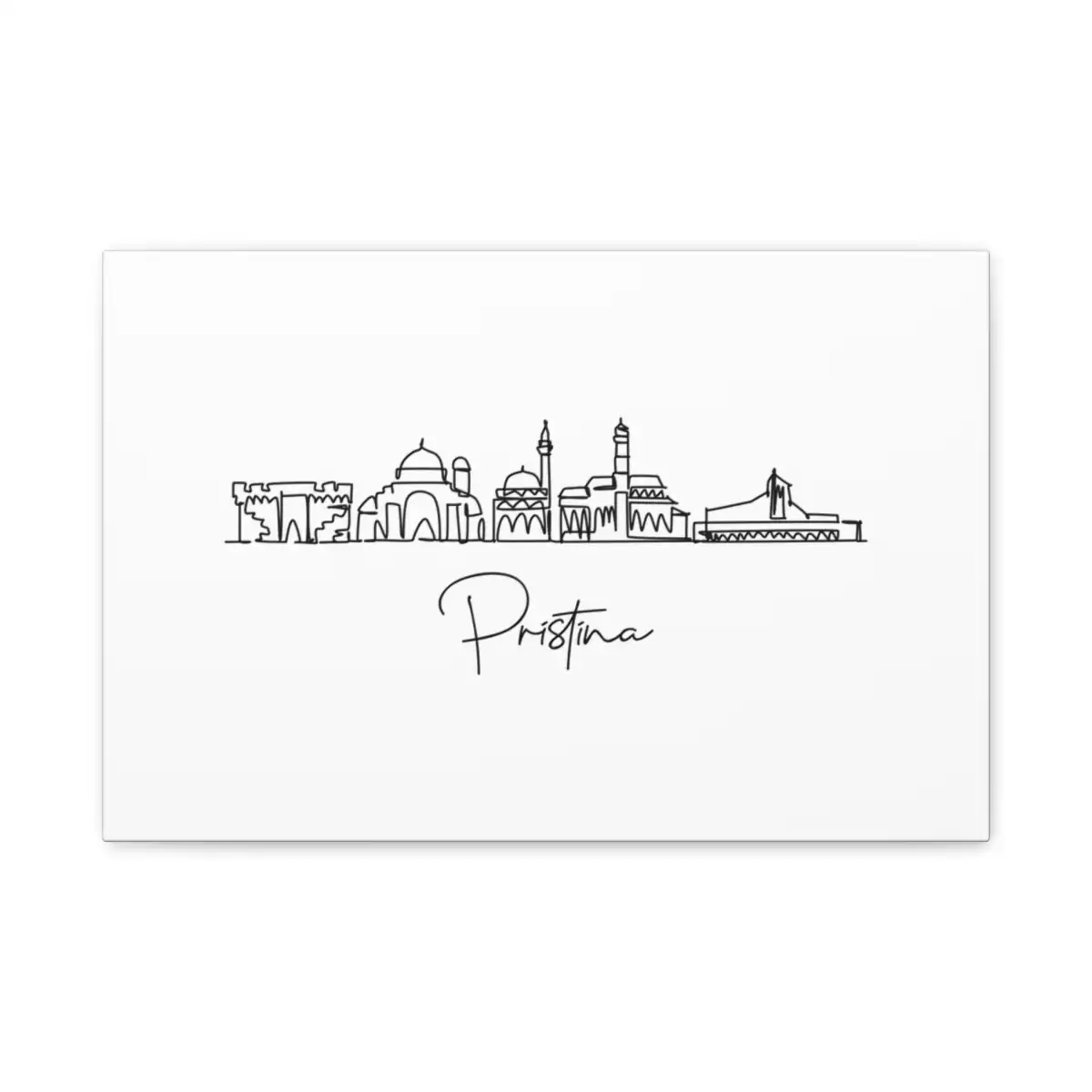 Pristina Skyline Canvas Print