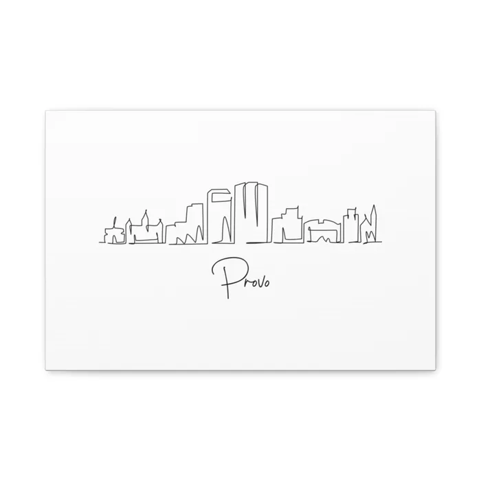 Provo Skyline Canvas Print
