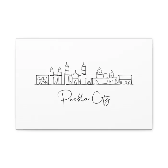 Puebla City Skyline Canvas Print