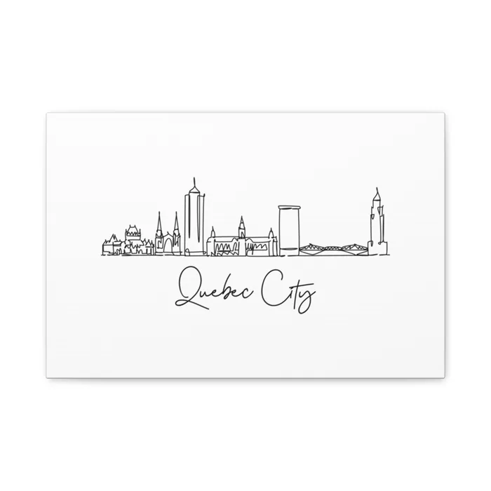 Quebec City Skyline Canvas Print