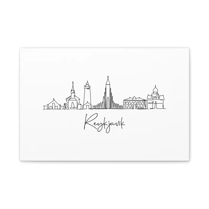 Reykjavik Skyline Canvas Print