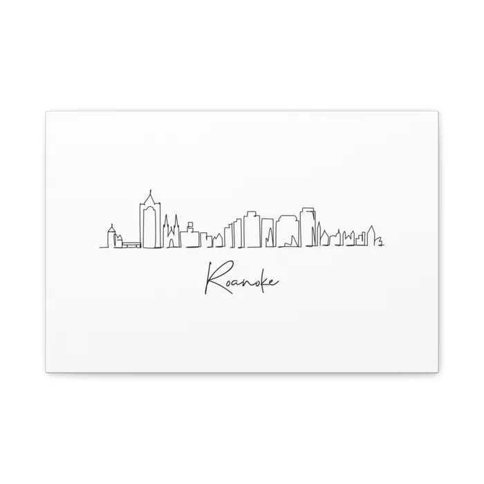 Roanoke Skyline Canvas Print