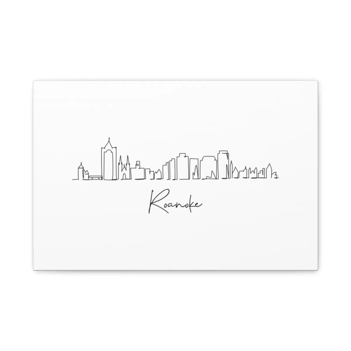 Roanoke Skyline Canvas Print