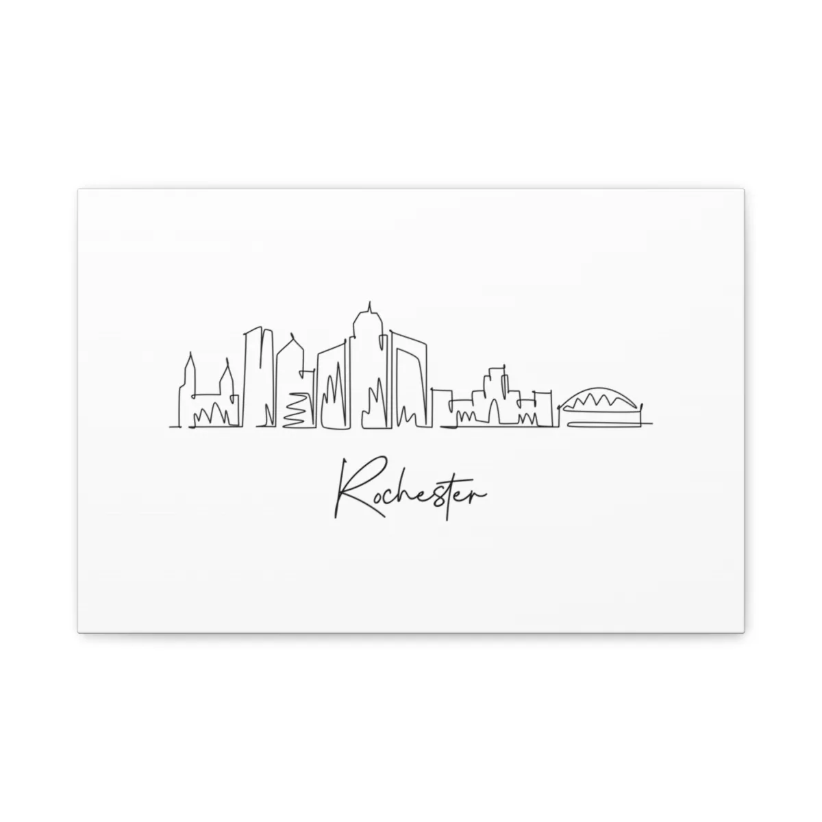 Rochester Skyline Canvas Print
