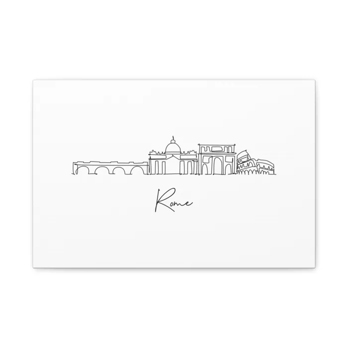 Rome Skyline Canvas Print