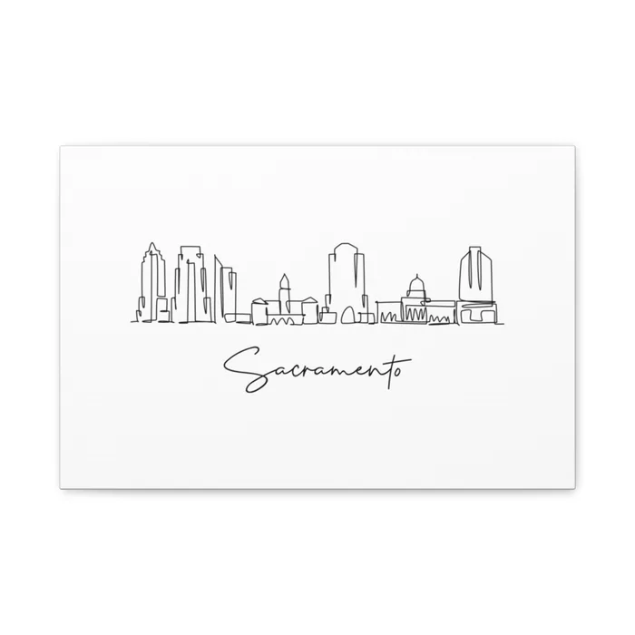 Sacramento Skyline Canvas Print