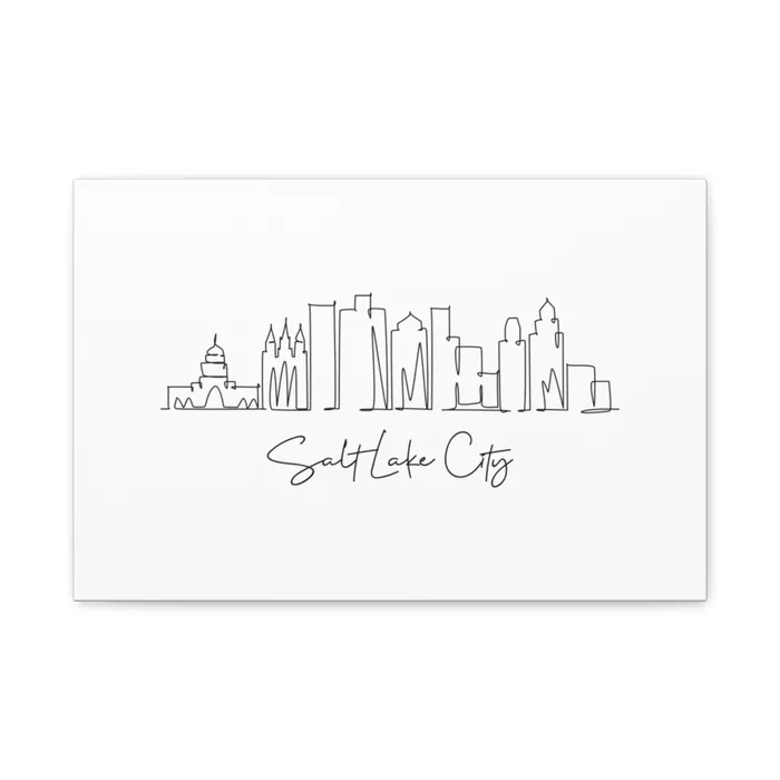 Salt Lake City Skyline Canvas Print