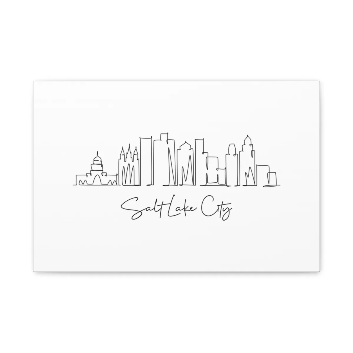 Salt Lake City Skyline Canvas Print