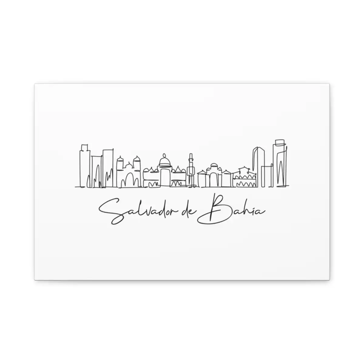 Salvador de Bahia Skyline Canvas Print