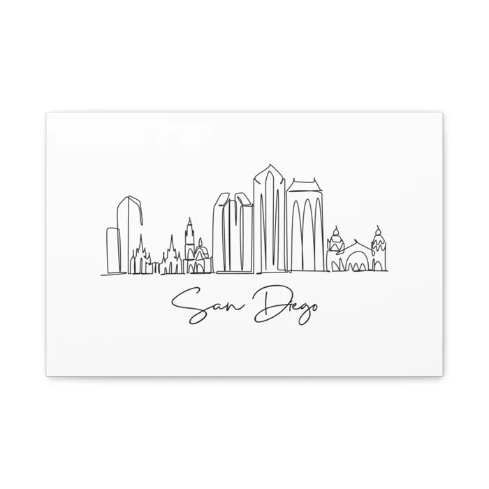 San Diego Skyline Canvas Print