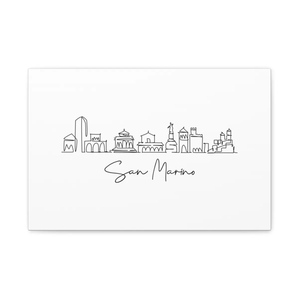 San Marino Skyline Canvas Print