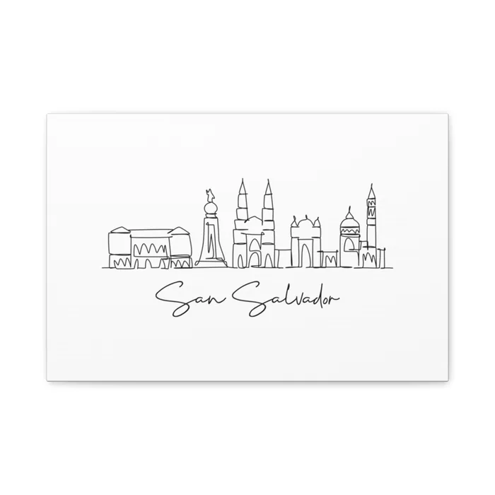 San Salvador Skyline Canvas Print