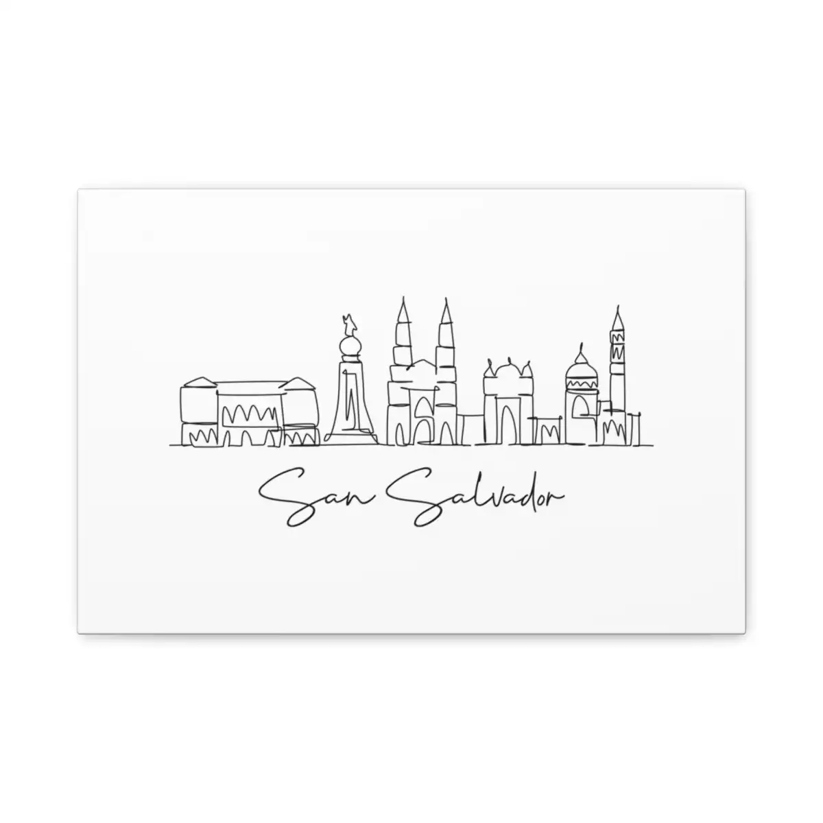 San Salvador Skyline Canvas Print