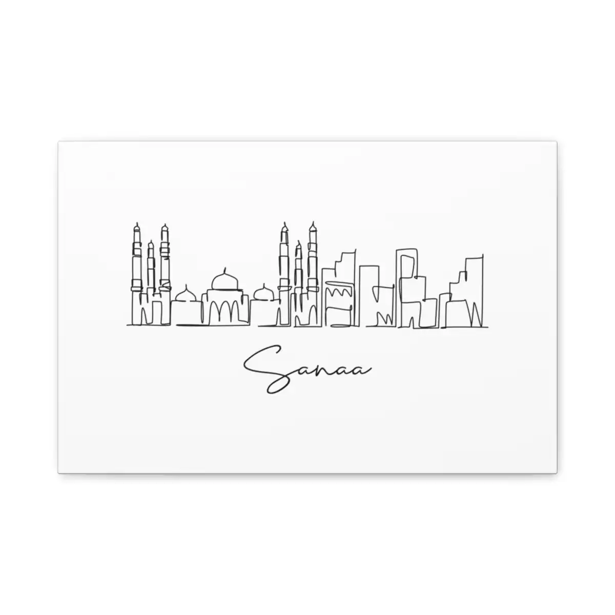Sanaa Skyline Canvas Print
