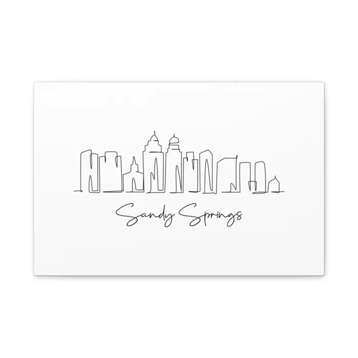 Sandy Springs Skyline Canvas Print