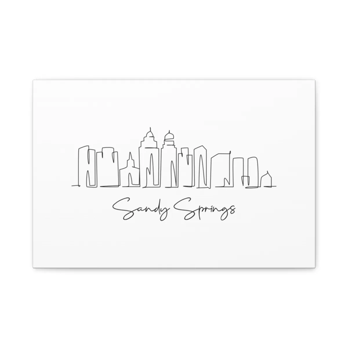 Sandy Springs Skyline Canvas Print