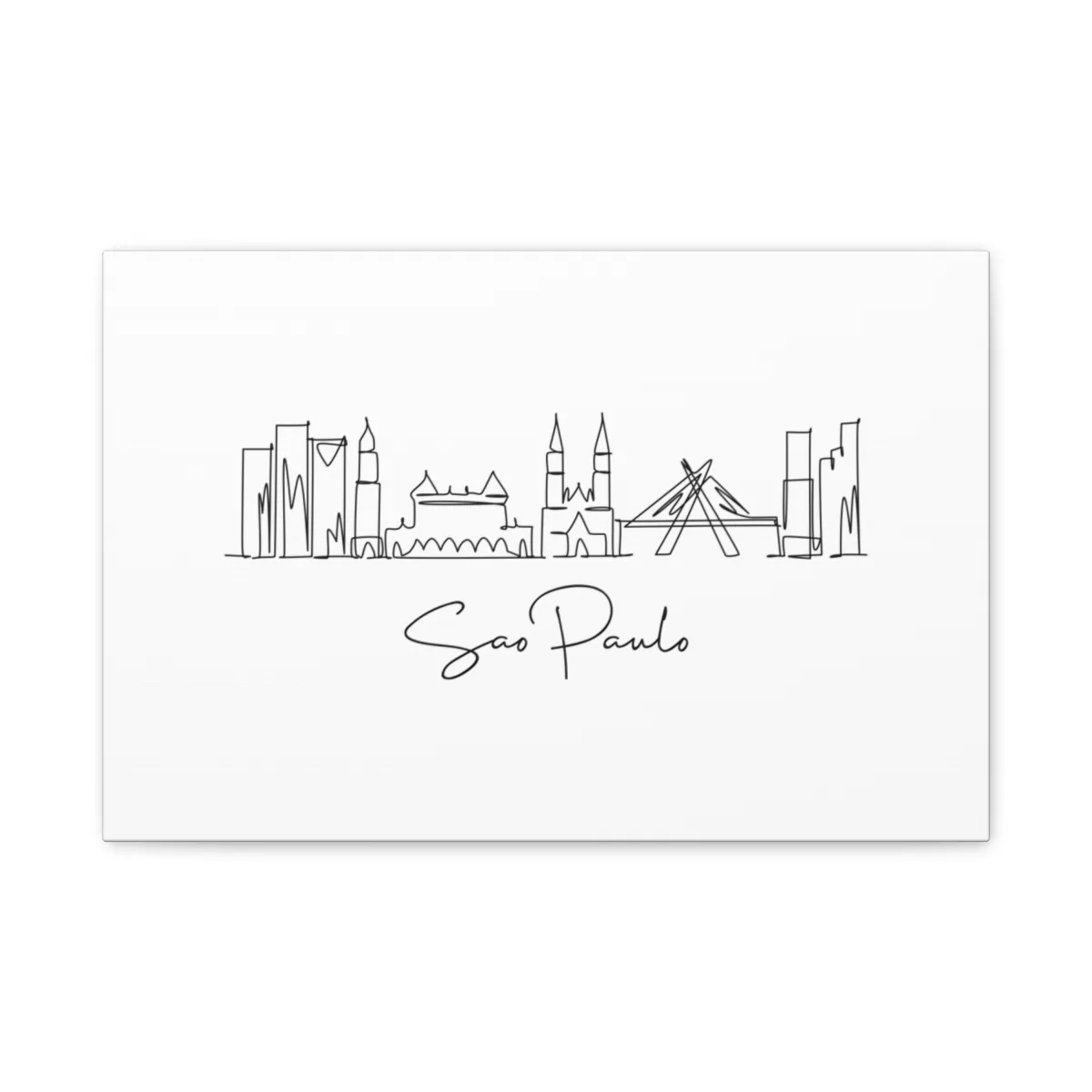 Sao Paulo Skyline Canvas Print