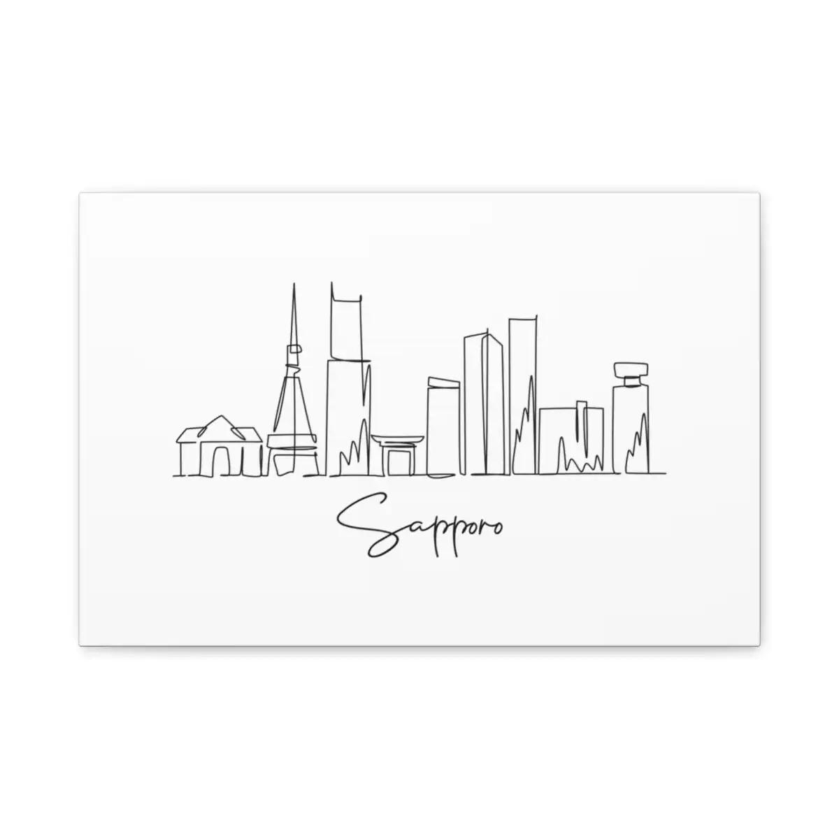 Sapporo Skyline Canvas Print