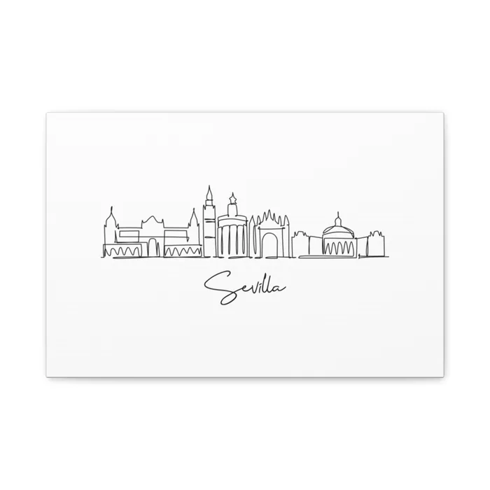 Sevilla Skyline Canvas Print