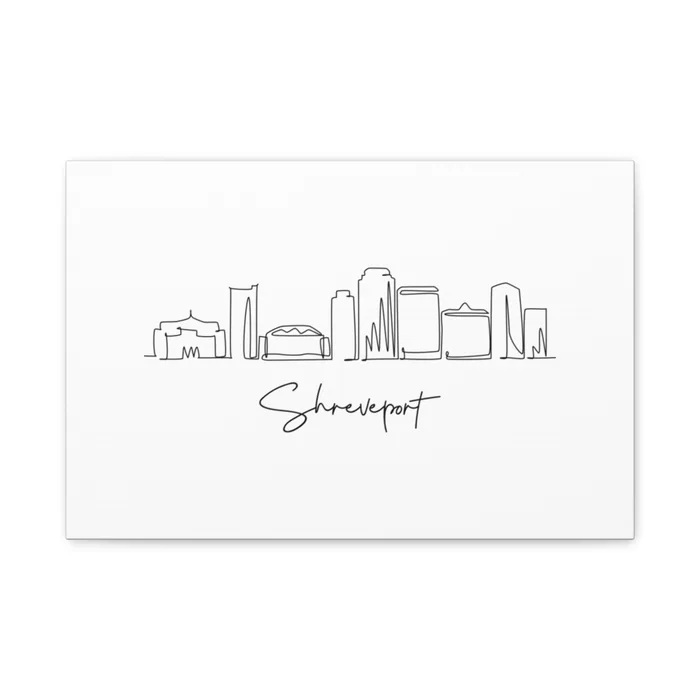 Shreveport Skyline Canvas Print