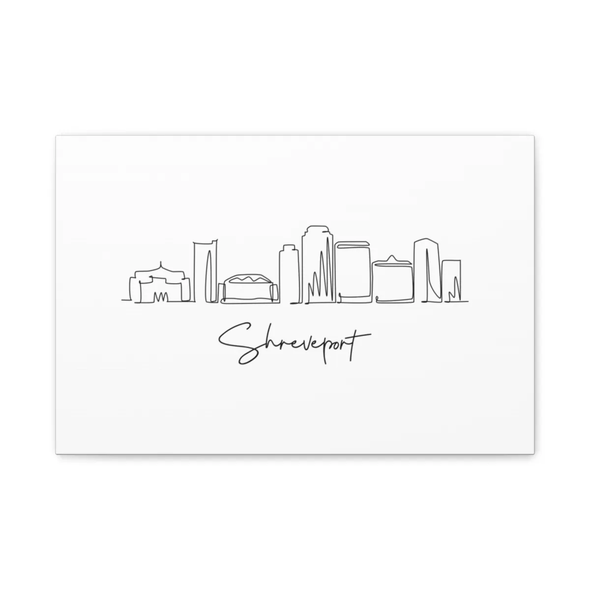Shreveport Skyline Canvas Print
