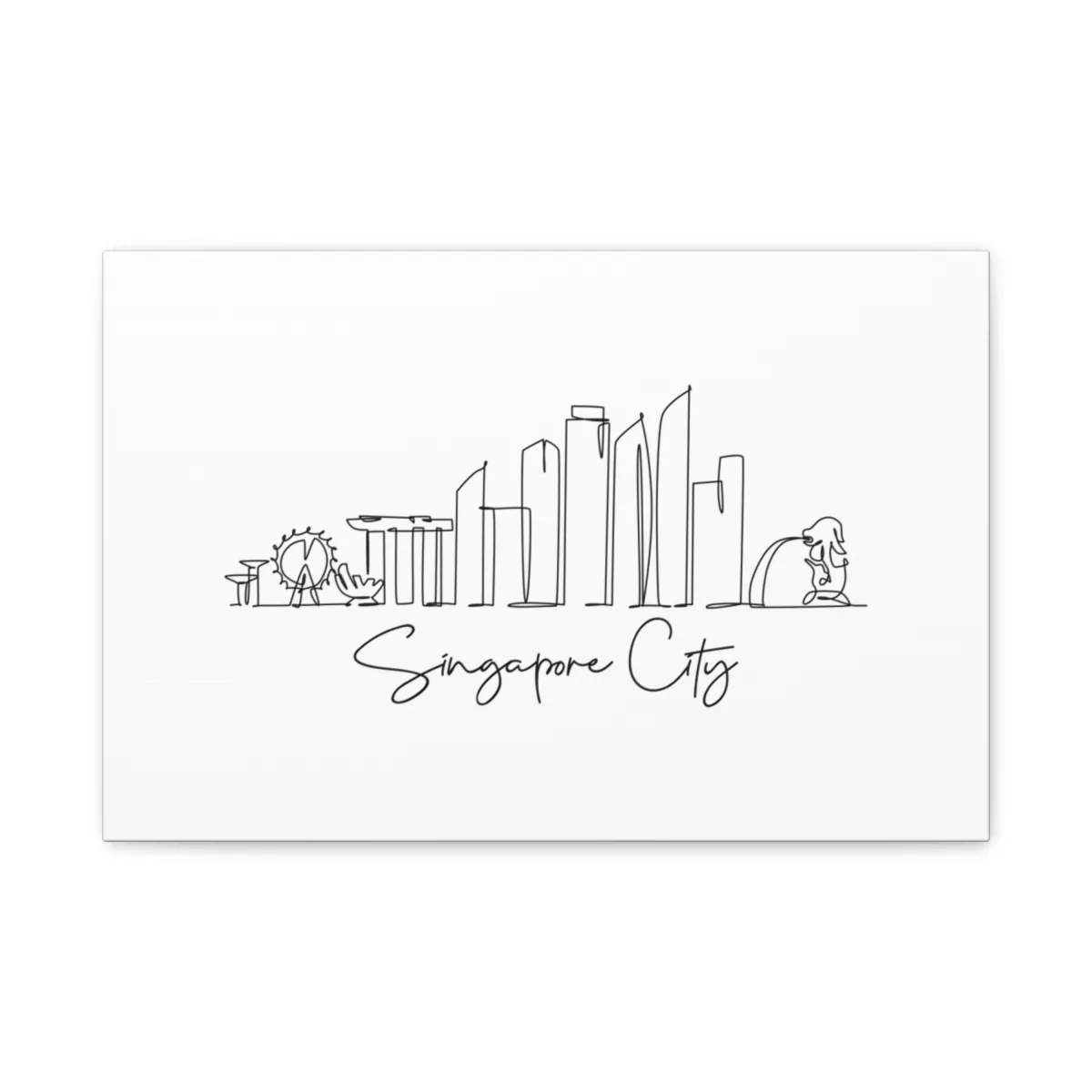 Singapore Skyline Canvas Print