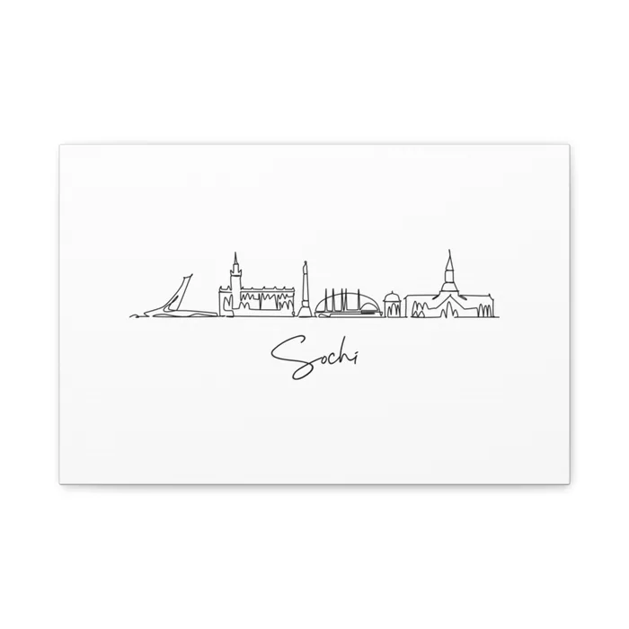 Sochi Skyline Canvas Print