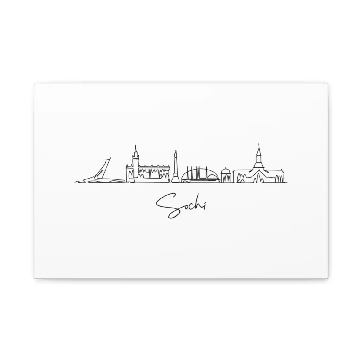 Sochi Skyline Canvas Print