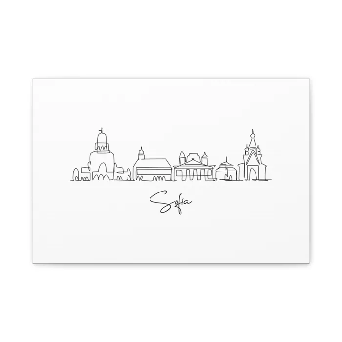 Sofia Skyline Canvas Print