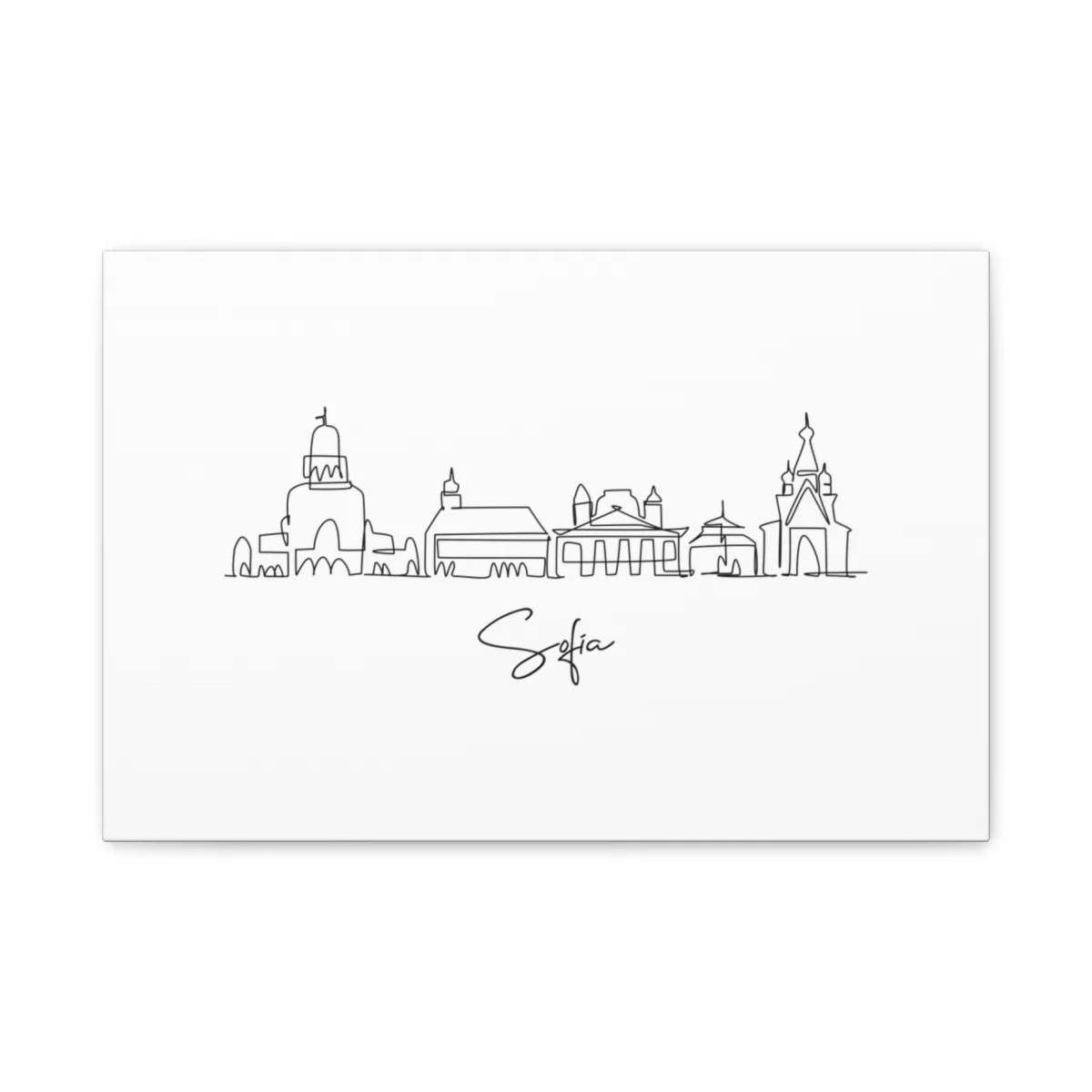 Sofia Skyline Canvas Print