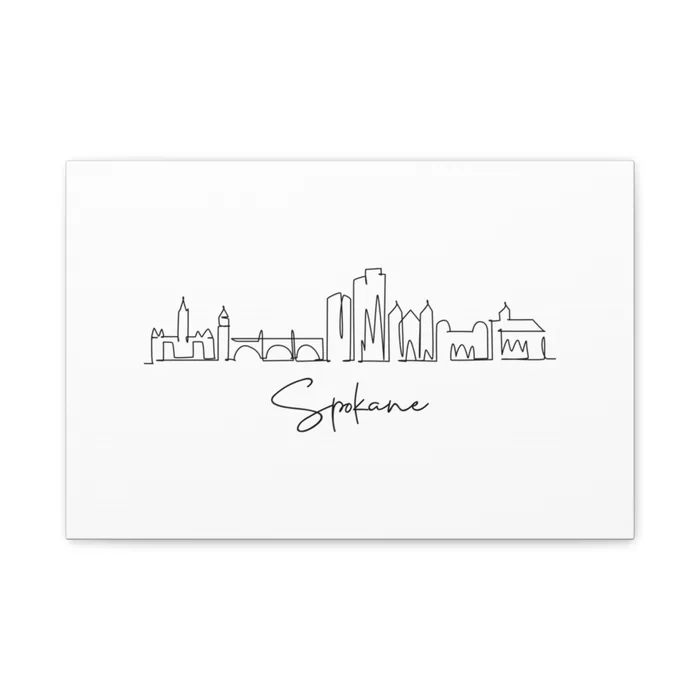Spokane Skyline Canvas Print