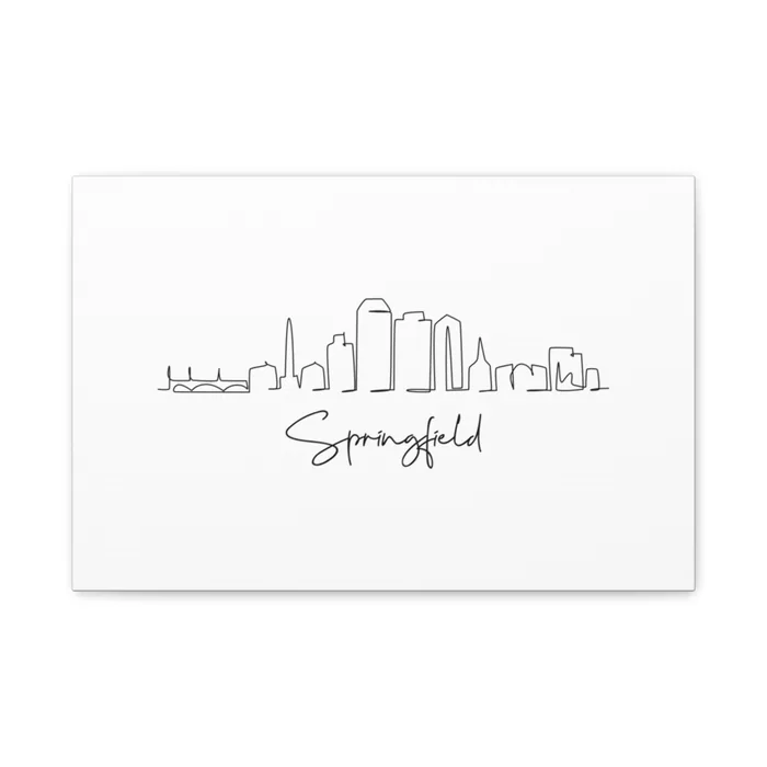 Springfield Skyline Canvas Print
