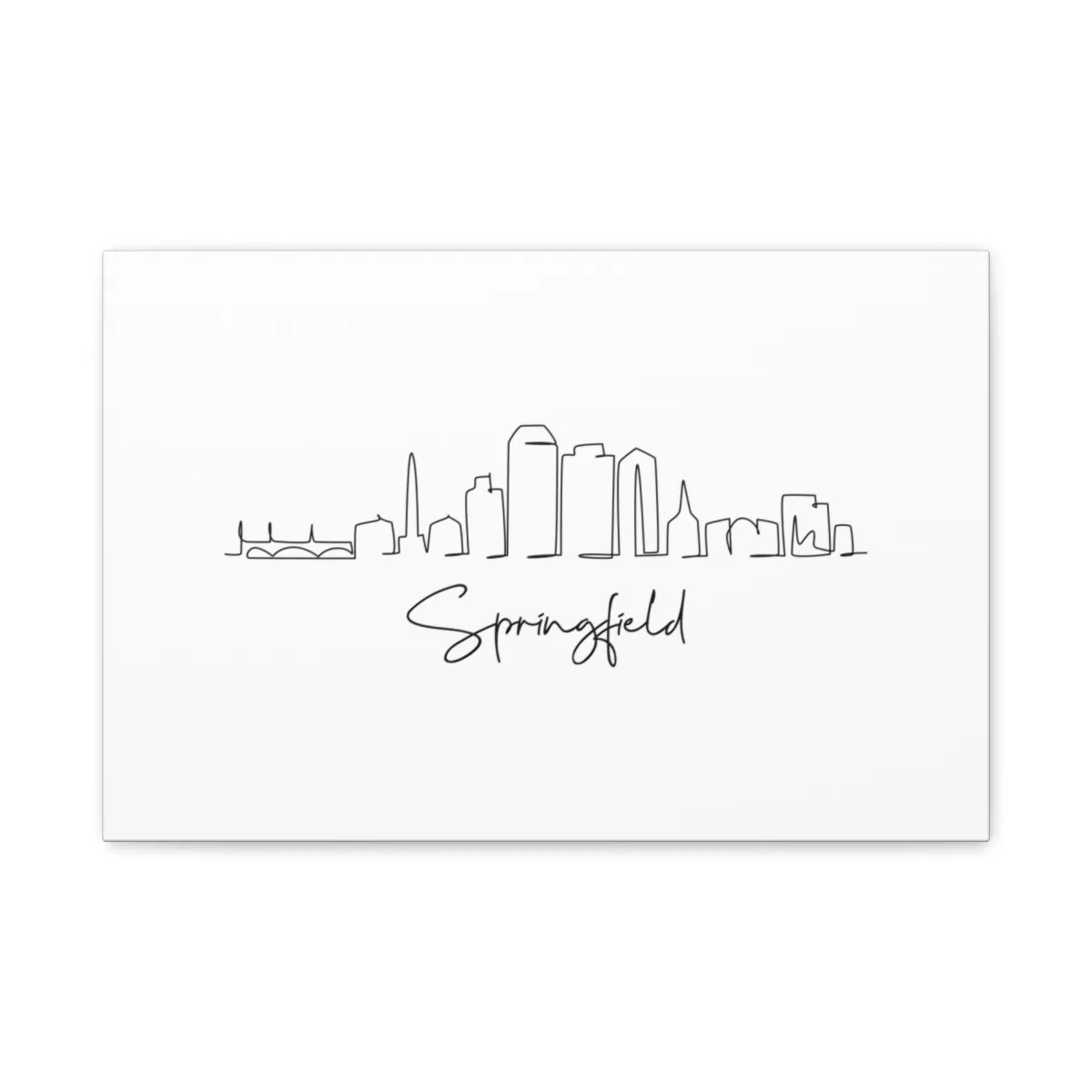 Springfield Skyline Canvas Print