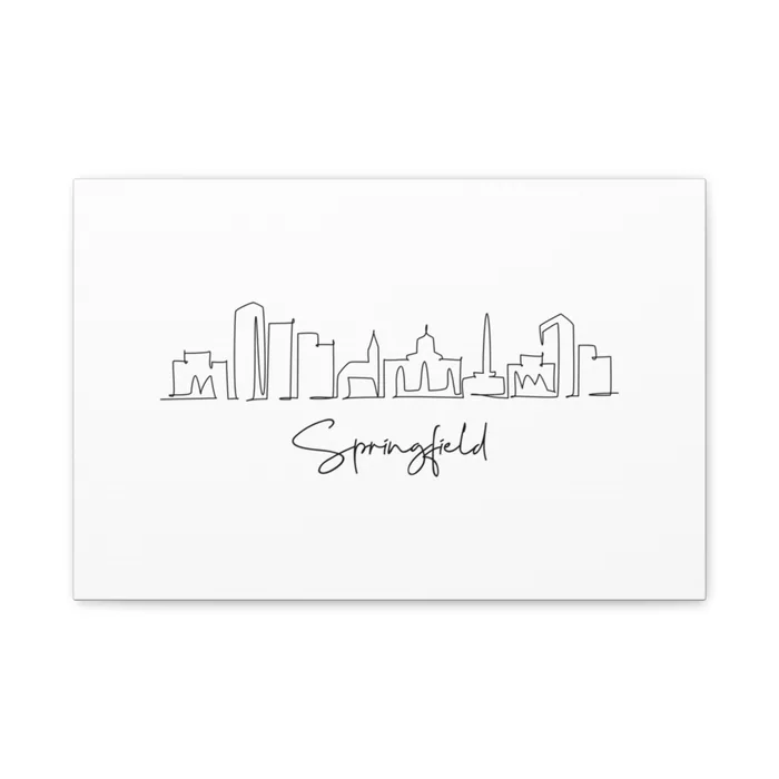Springfield, Illinois Skyline Canvas Print