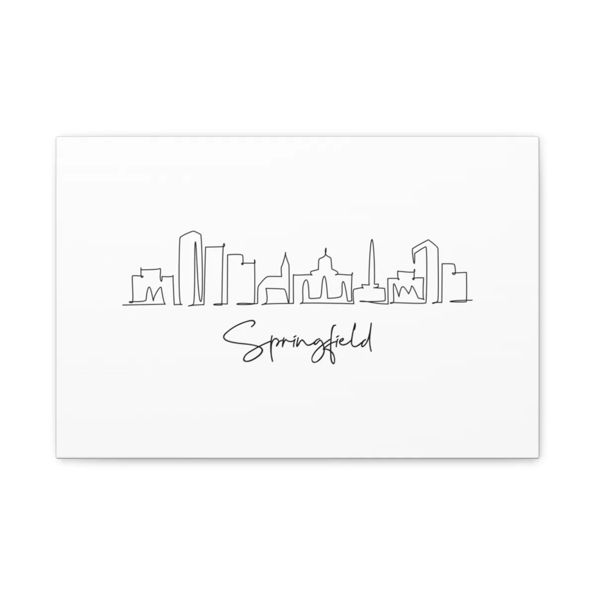 Springfield, Illinois Skyline Canvas Print