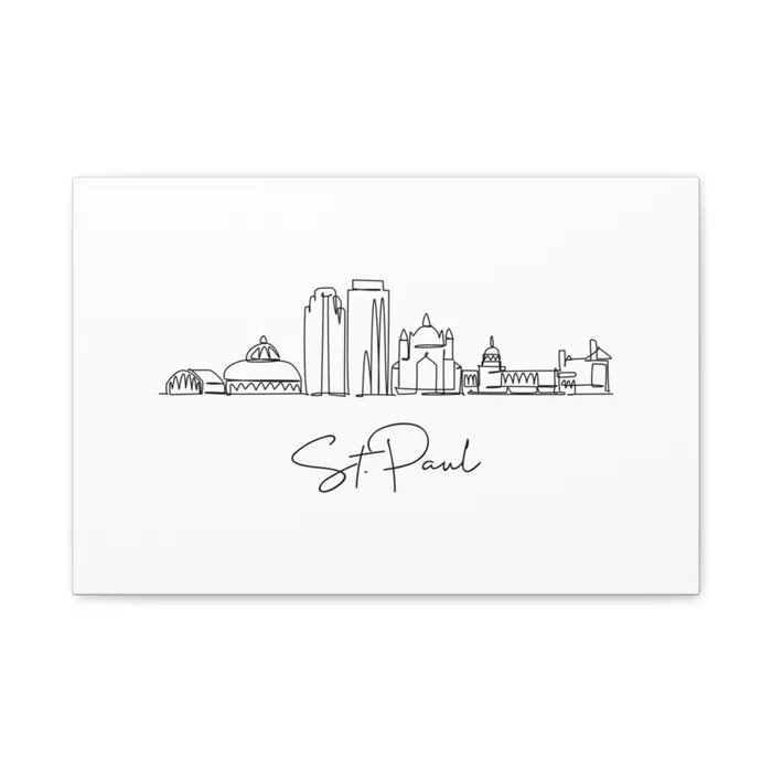 St. Paul Skyline Canvas Print
