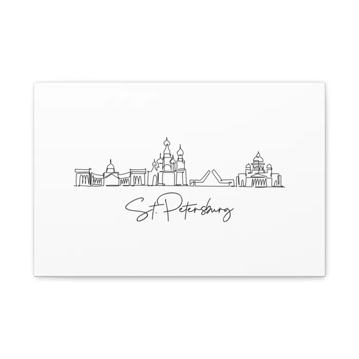 St Petersburg Skyline Canvas Print