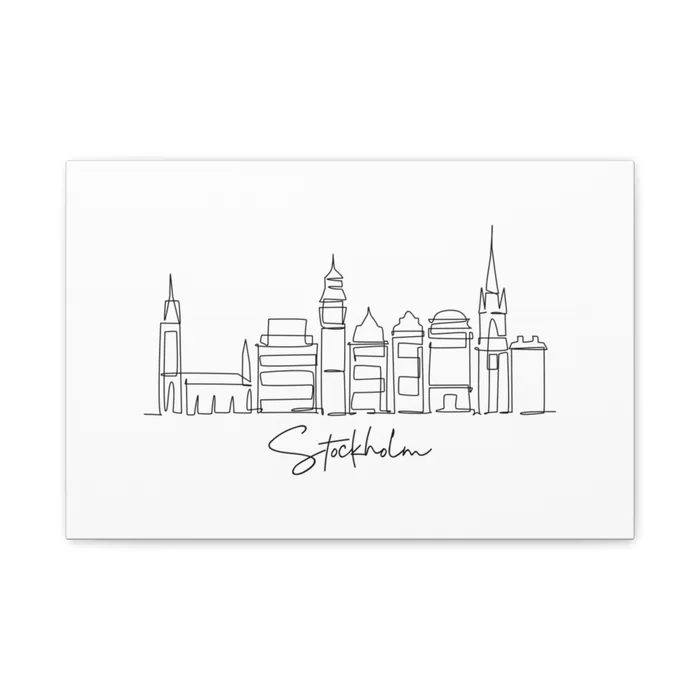 Stockholm Skyline Canvas Print