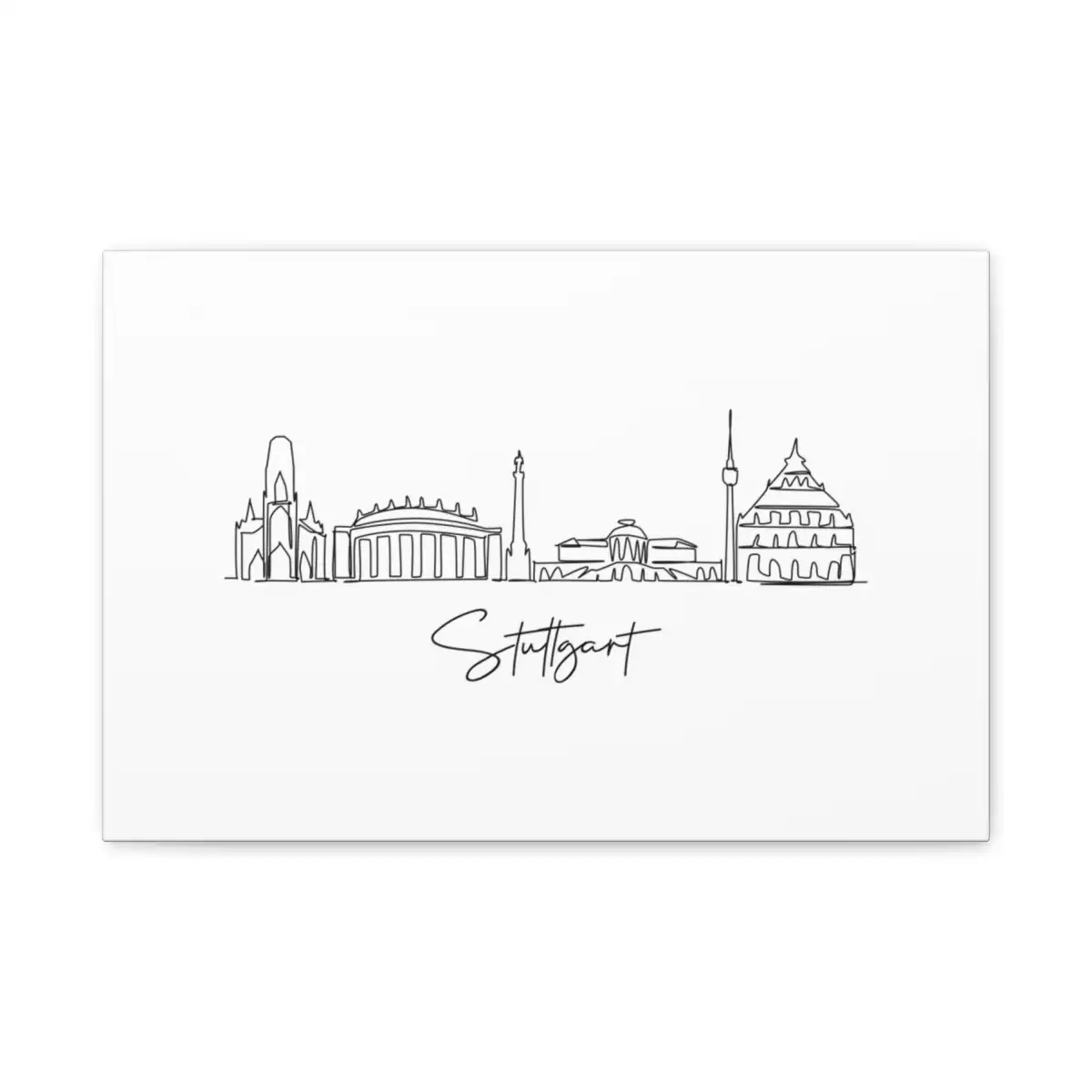 Stuttgart Skyline Canvas Print