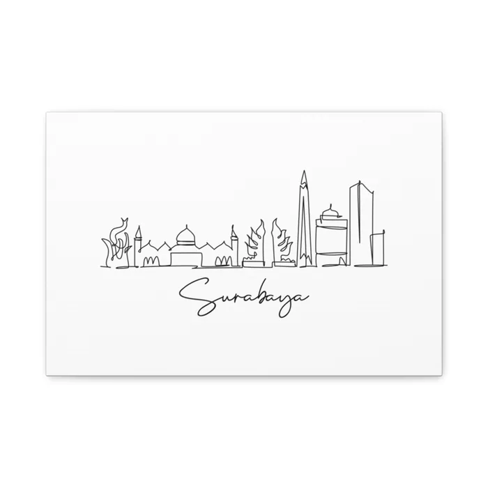Surabaya Skyline Canvas Print